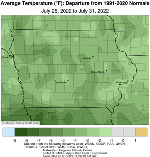 Iowa Crop Progress and Condition Report Iowa Department of Agriculture and Land Stewardship